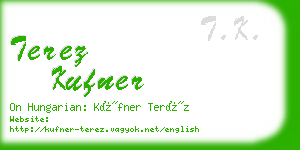 terez kufner business card